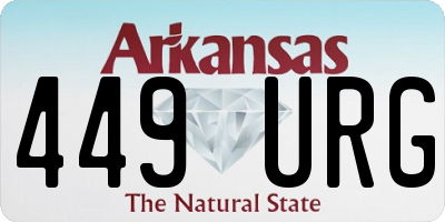 AR license plate 449URG