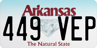 AR license plate 449VEP