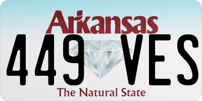 AR license plate 449VES