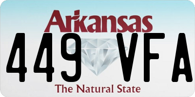 AR license plate 449VFA