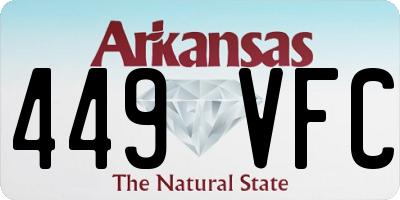 AR license plate 449VFC