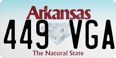 AR license plate 449VGA