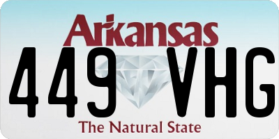 AR license plate 449VHG