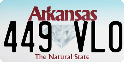AR license plate 449VLO