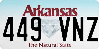 AR license plate 449VNZ