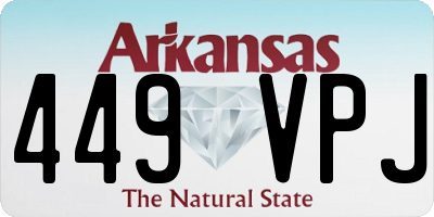 AR license plate 449VPJ