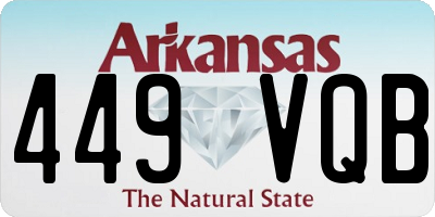 AR license plate 449VQB