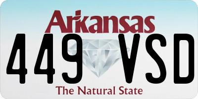 AR license plate 449VSD