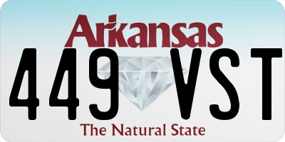AR license plate 449VST