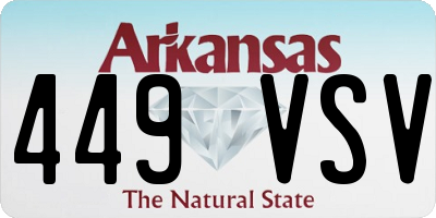 AR license plate 449VSV
