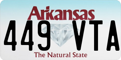 AR license plate 449VTA