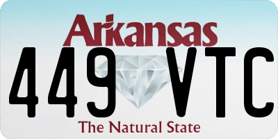 AR license plate 449VTC