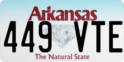 AR license plate 449VTE