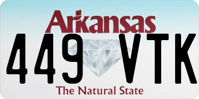 AR license plate 449VTK