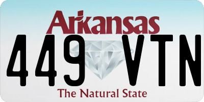 AR license plate 449VTN