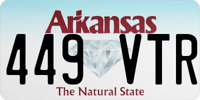 AR license plate 449VTR