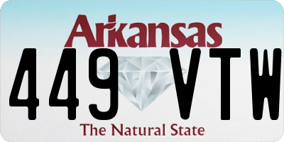 AR license plate 449VTW