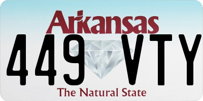 AR license plate 449VTY