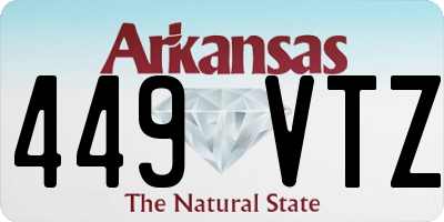 AR license plate 449VTZ