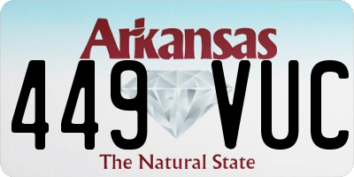AR license plate 449VUC