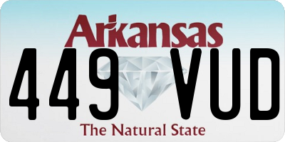 AR license plate 449VUD