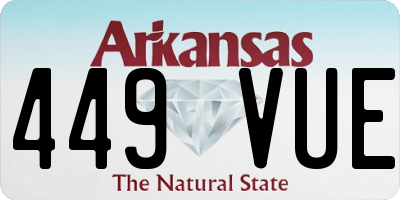 AR license plate 449VUE