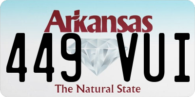 AR license plate 449VUI