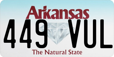 AR license plate 449VUL