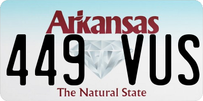 AR license plate 449VUS