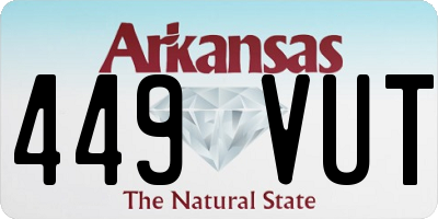AR license plate 449VUT