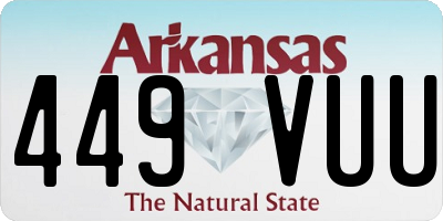 AR license plate 449VUU