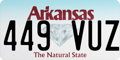 AR license plate 449VUZ