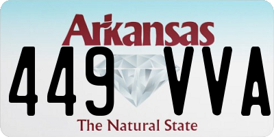 AR license plate 449VVA