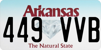 AR license plate 449VVB