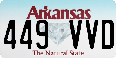 AR license plate 449VVD