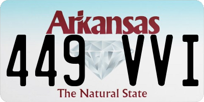 AR license plate 449VVI