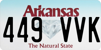 AR license plate 449VVK