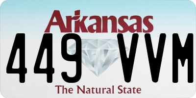 AR license plate 449VVM