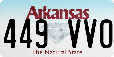 AR license plate 449VVO