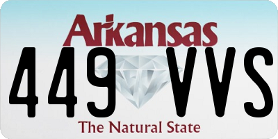 AR license plate 449VVS