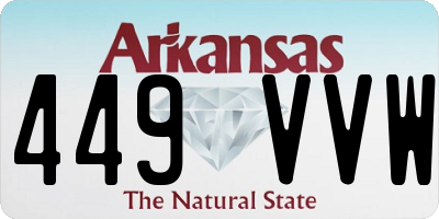 AR license plate 449VVW