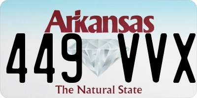 AR license plate 449VVX