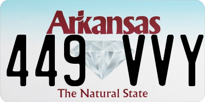 AR license plate 449VVY