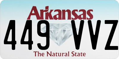 AR license plate 449VVZ