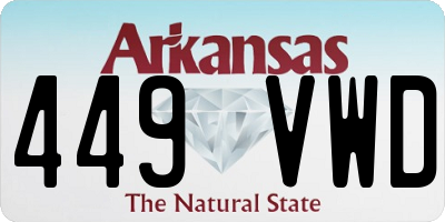 AR license plate 449VWD