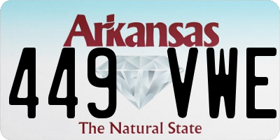AR license plate 449VWE