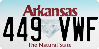 AR license plate 449VWF
