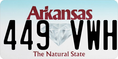 AR license plate 449VWH