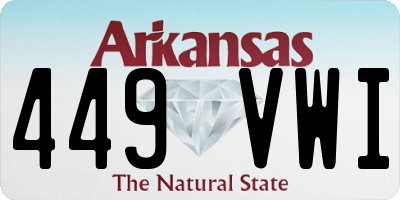 AR license plate 449VWI