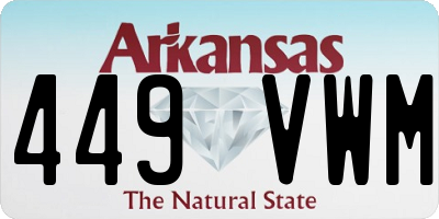 AR license plate 449VWM